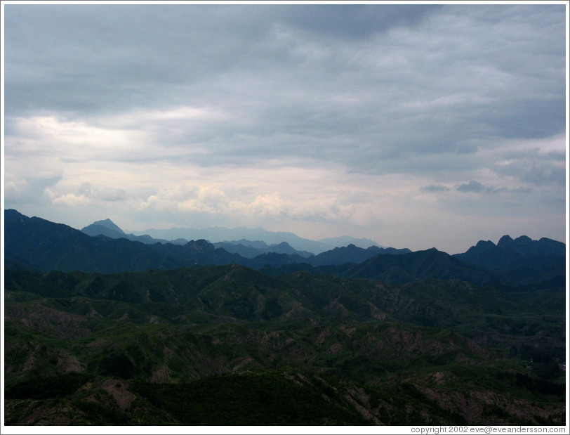 View from Great Wall of China.