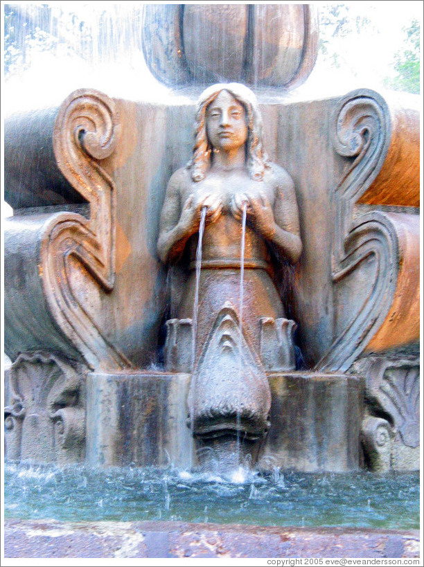Parque Central.  Fountain detail.