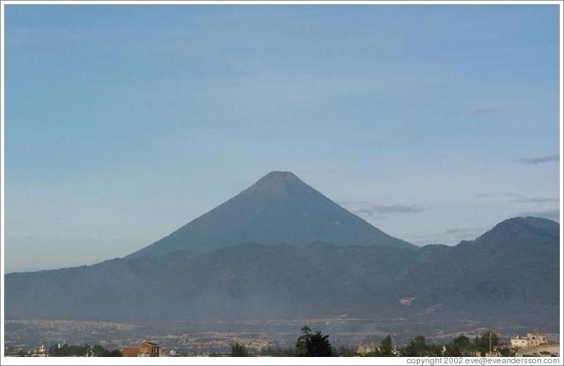 View of Volcan Agua from the bedroom of my former apartment in Guatemala.