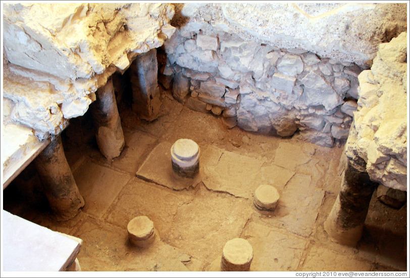 Calidarium (hot baths), desert fortress of Masada.