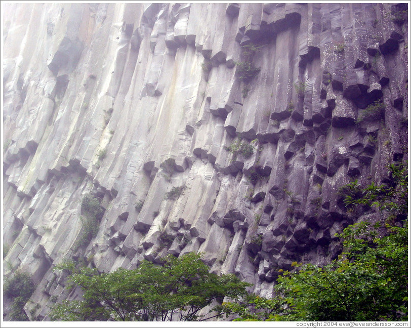 Rock structure.  Kegon Falls.