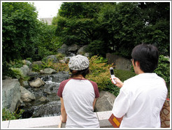 Senso-ji Temple.  Cellphone photographer.