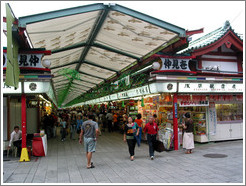 Senso-ji Temple.  Nakamise Dori.