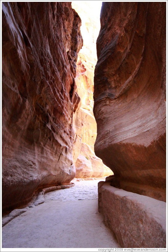 As-Siq, a narrow natural gorge.