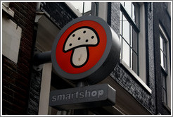 Smartshop mushroom sign, Centrum district.