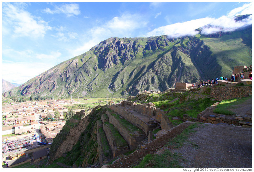 View from Ollantaytambo Fortress.