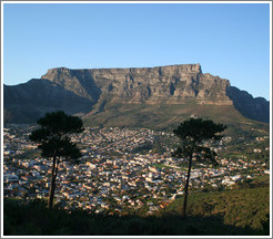 Table Mountain overlooking Cape Town.