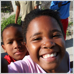 Kids in the Khayelitsha township.