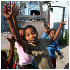 Kids in Khayelitsha township.