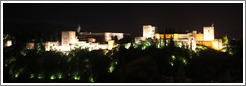 View of the Alhambra from Mirador de San Nicol?(10:23pm).