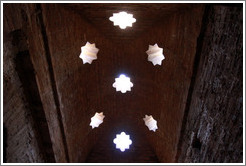 Star-shaped openings in the ceiling, mosque baths, Alhambra.