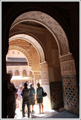 Arches looking toward Patio de los Leones, Nasrid Palace, Alhambra.