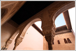 Arches leading to patio.  Nasrid Palace, Alhambra.