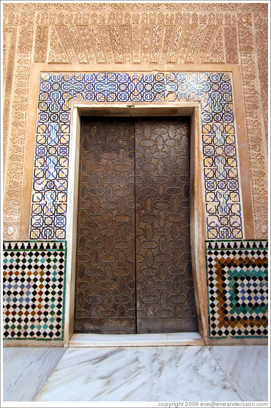 Door.  Nasrid Palace, Alhambra.