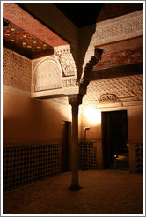 Mexuar, Nasrid Palace, Alhambra at night.