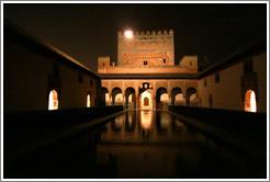 Patio de los Arrayanes, Nasrid Palace, Alhambra at night.