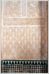 Pattern on wall (#7).  Nasrid Palace, Alhambra.