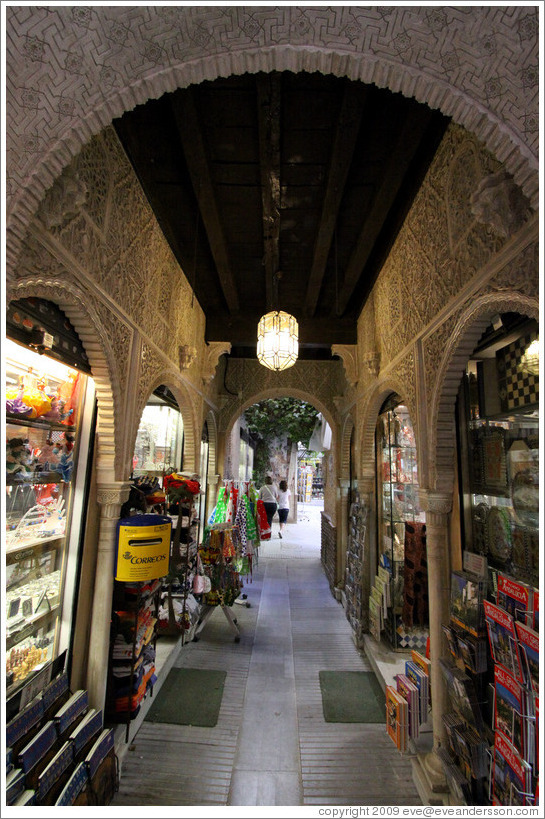 Alcaicer? originally Granada's Moorish silk bazaar.  City center.