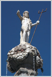 Neptune. Fuente de los Gigantes (Fountain of the Giants). Plaza de Bib-Rambla, city center.