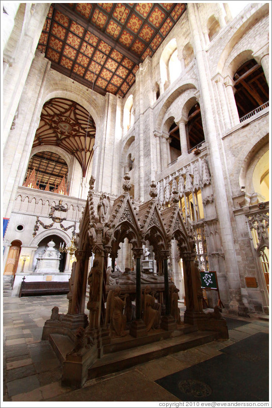 Memorial for Samuel Wilberforce, Bishop of Winchester, 1869-73.  Winchester Cathedral.