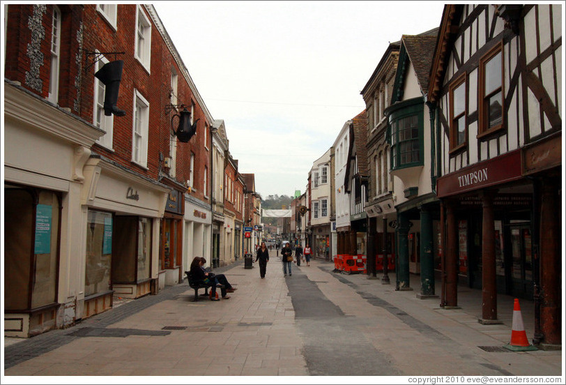 High St., Winchester city center.