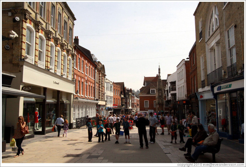 High St., Winchester city center.