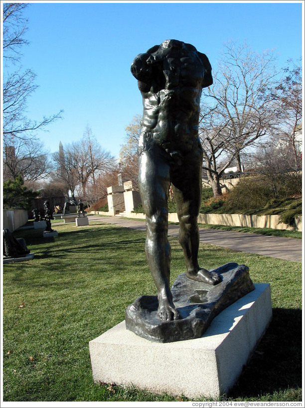 Accident-prone sculpture.  Smithsonian Hirshhorn Sculpture Garden.