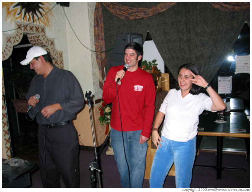 Joseph, Daniel, Lissette.  Karaoke.