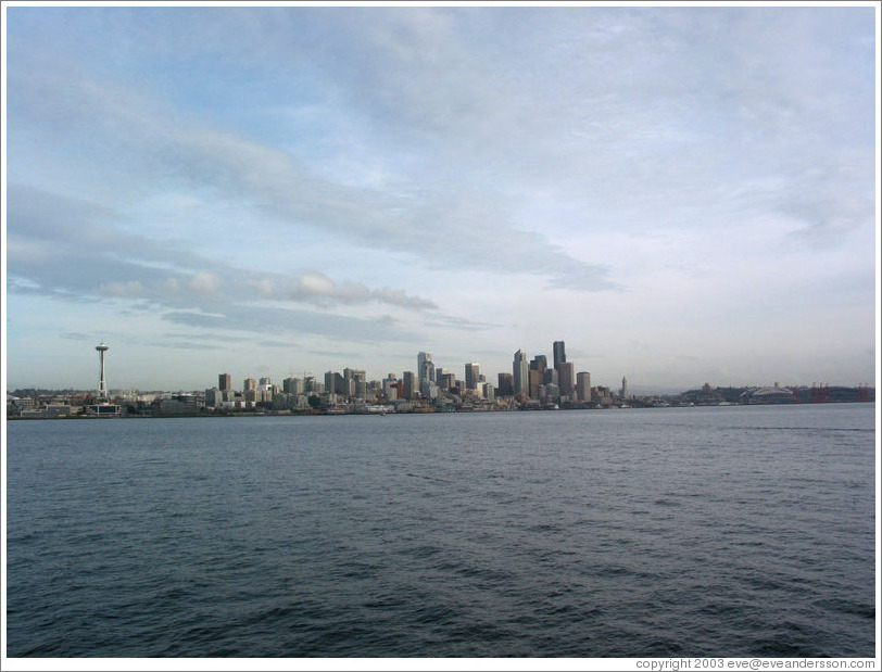 Downtown Seattle.  Viewed from harbor.